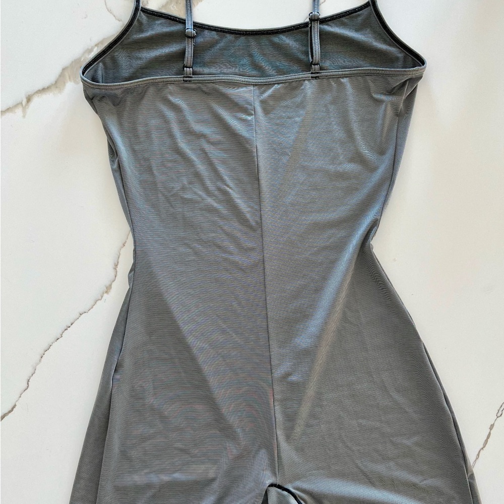Elegant Gray Women's Bodysuit